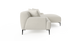 Brosa Seta 4 Seater Sofa with Chaise (Seashell White; Right Chaise)