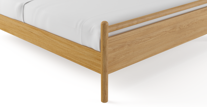 Brosa Suki Wooden Bed Frame (Natural Oak, King)