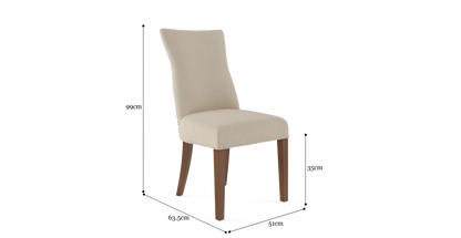 Brosa Zoe Set of 2 Dining Chairs (French Beige)