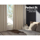 Artiss 2X Blockout Curtains Eyelet 240x230cm Beige – view 3