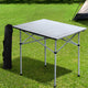 Weisshorn Folding Camping Table 70CM Roll Up Outdoor Picnic BBQ Aluminium Desk – view 8