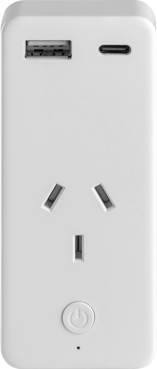 Kogan SmarterHomeâ„¢ Smart Plug With Energy Meter & 5V 2A USB A&C Ports (4 Pack) - Auzzistore