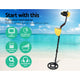 LCD Screen Metal Detector with Headphones - Yellow | Auzzi Store