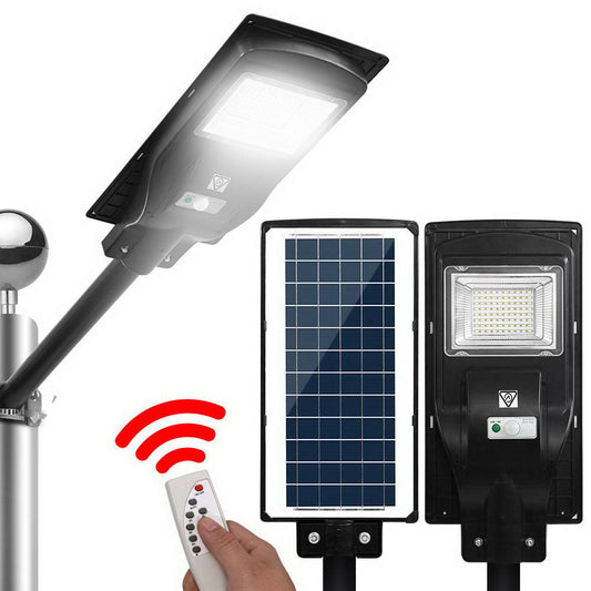 LED Solar Street Flood Light Motion Sensor Remote Outdoor Garden Lamp Lights 90W | Auzzi Store