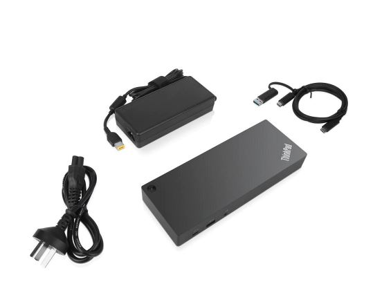 LENOVO ThinkPad Hybrid USB-C with USB-A Dock - Docking station - USB-C - 2 x HDMI, 2 x DP - GigE - 135 Watt - for Tablet 10; ThinkPad E480; L380; L380 | Auzzi Store