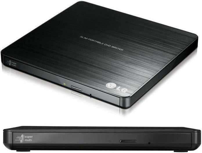 LG GP60NB50 8x Ultra Slim Portable External USB DVD Drive Burner - M Disc Silent Play Jamless Play | Auzzi Store