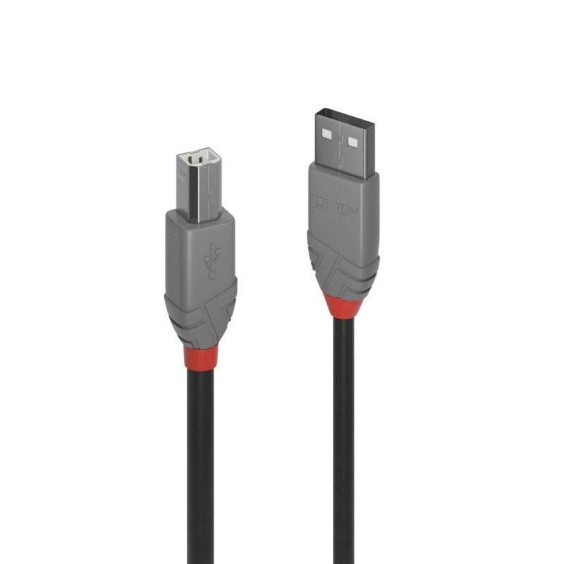 LINDY 1m USB2 A-B Cable Anthra Line | Auzzi Store