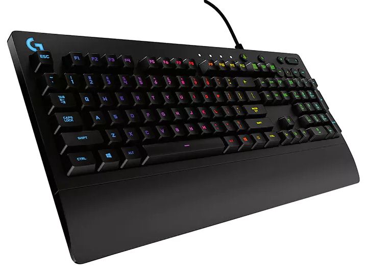 LOGITECH G213 Prodigy RGB Gaming Keyboard, 16.8 Million Lighting Colors Mech-Dome Backlit Keys Dedicated Media Controls Spill-Resistant Durable LS | Auzzi Store