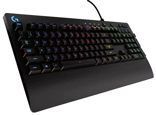 LOGITECH G213 Prodigy RGB Gaming Keyboard, 16.8 Million Lighting Colors Mech-Dome Backlit Keys Dedicated Media Controls Spill-Resistant Durable LS | Auzzi Store