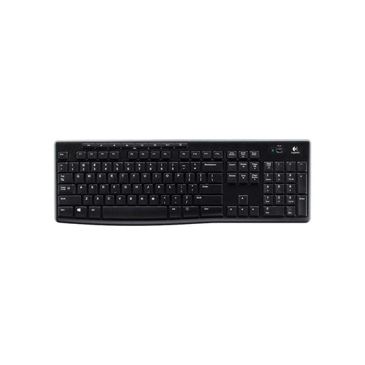 LOGITECH K270 2.4 GHz Wireless Full Size Keyboard 128-bit AES encryption 24-month battery life Spill resistant Durable UV-coated keys | Auzzi Store