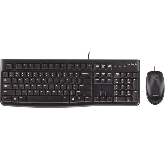 LOGITECH MK120 Keyboard & Mouse Combo Quiet typing and Spill resistant High-definition optical tracking Thin profile 3yr | Auzzi Store