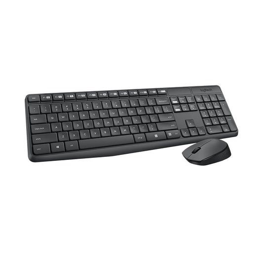 LOGITECH MK235 Wireless Keyboard and Mouse Combo 2.4GHz Wireless Compact Long Battery Life 8 Shortcut keys | Auzzi Store