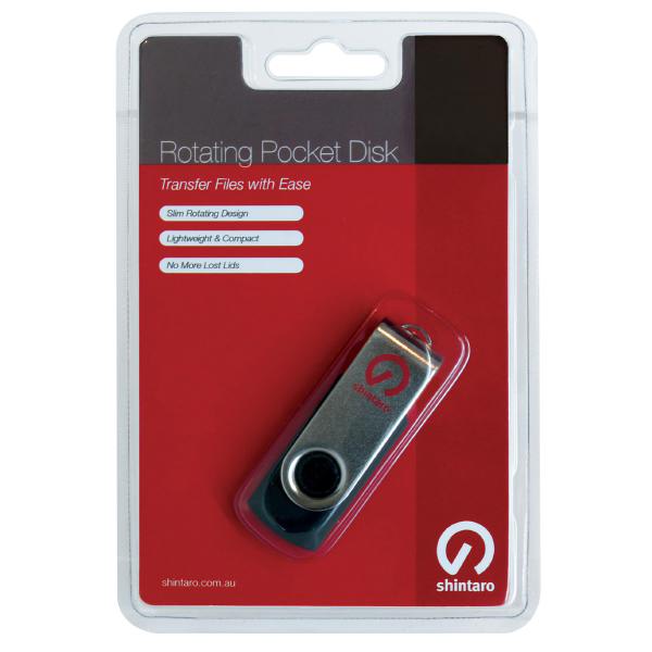 Shintaro 8GB Rotating Pocket Disk USB2.0