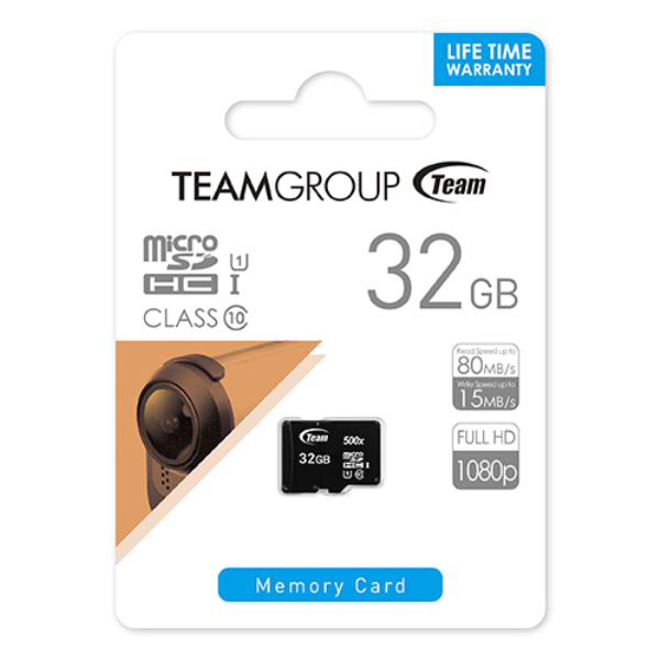 Team Group Micro SDHC 32GB Class10 UHS-I Retail W/1 Adapter
