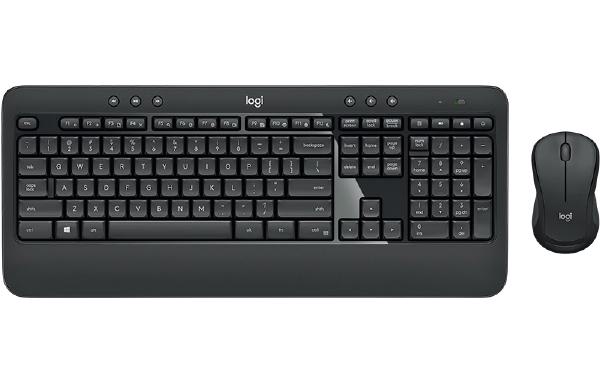 Logitech Wireless Keyboard & Mouse Combo, MK540, Black, USB Receiver,