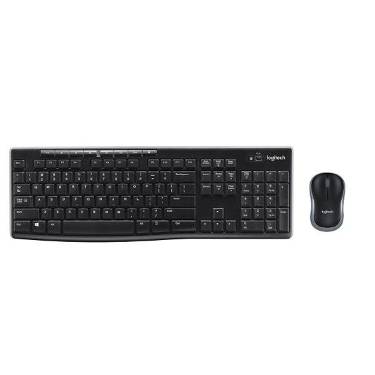 Wireless Keyboard Mouse Combo: Logitech MK270r - Black