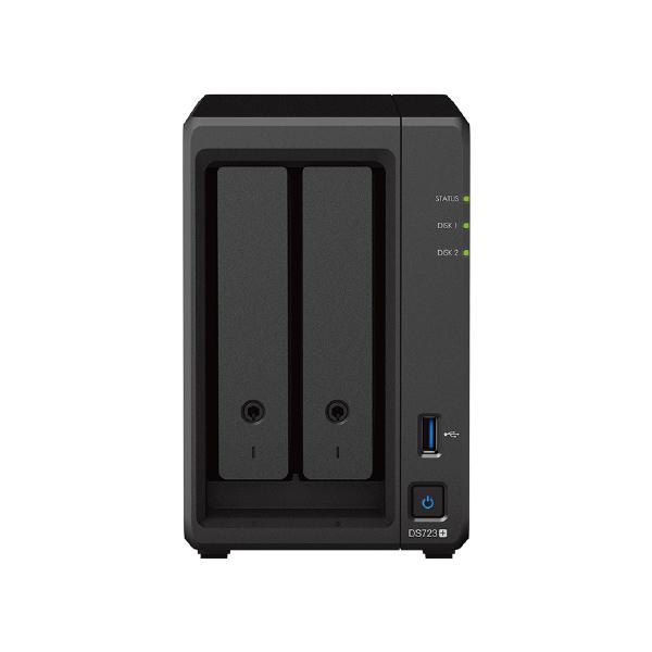 Synology DiskStation DS723+ 2-Bay 3.5" Diskless 2xGbE NAS (Scalable) ,AMD Ryzen R1600 dual