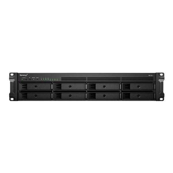 Synology RackStation RS1221+ 8-Bay 3.5" Diskless 4xGbE NAS (2U Rack), AMD Ryzen Quad Core 2.2GHz, 4GB RAM, 2xUSB3, 3 year Wty