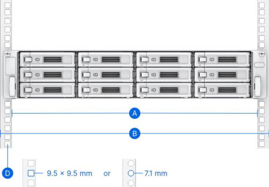 Synology Rail Kit RKS-02 (Sliding) for 1U, 2U and 3U NAS Systems ( Replaces RKS1317 )