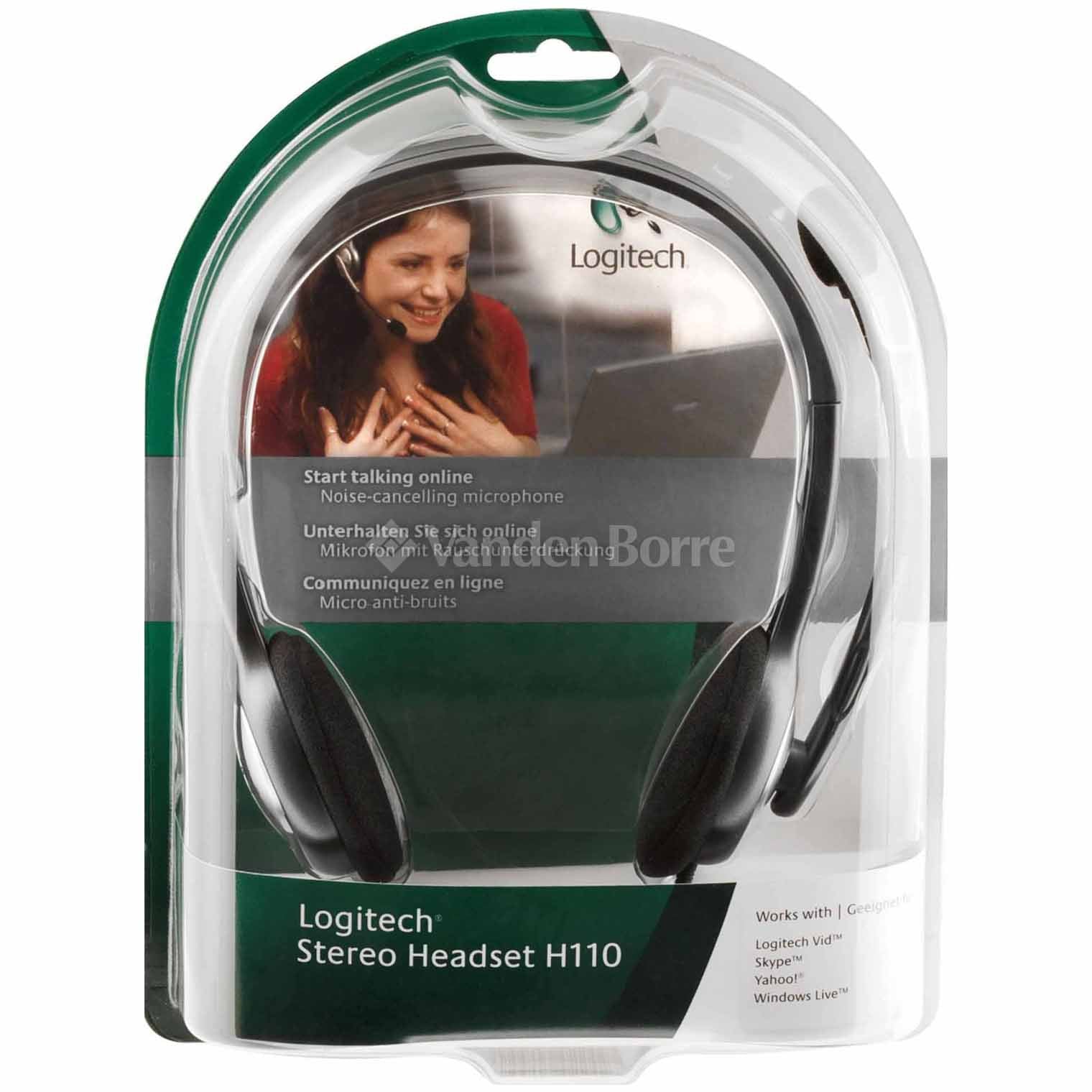 Logitech H110 Stereo Headset (981-000459) | Auzzi Store