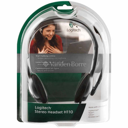 Logitech H110 Stereo Headset (981-000459) | Auzzi Store