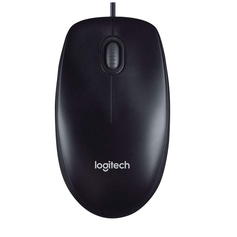 Logitech M90 USB Wired Optical Mouse 1000 DPI for PC Laptop Mac Full Size Comfort smooth mover(L) | Auzzi Store