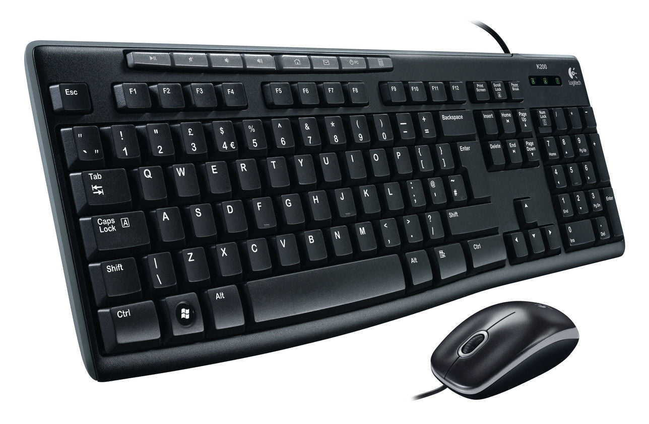 Logitech MK200 Media Keyboard Mouse (920-002693) | Auzzi Store