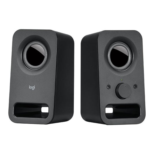 Logitech Z150 2.0 Stereo Speakers 6W Compact Size Easily Access to Power & Volume Control Headphone & Auxiliary Jack for TV PC Smartphone Tablet | Auzzi Store