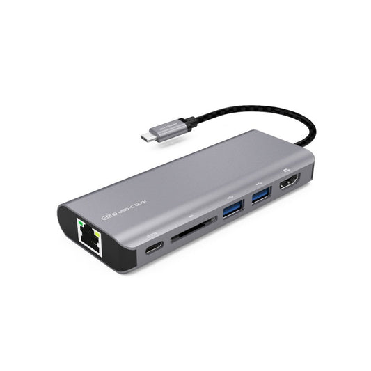 MBEAT \'Elite\' USB Type-C Multifunction Dock - USB-C/4k HDMI/LAN/Card Reader/Aluminum Casing/Campatible with MAC/Desktop PC Notebook Laptop Devices | Auzzi Store