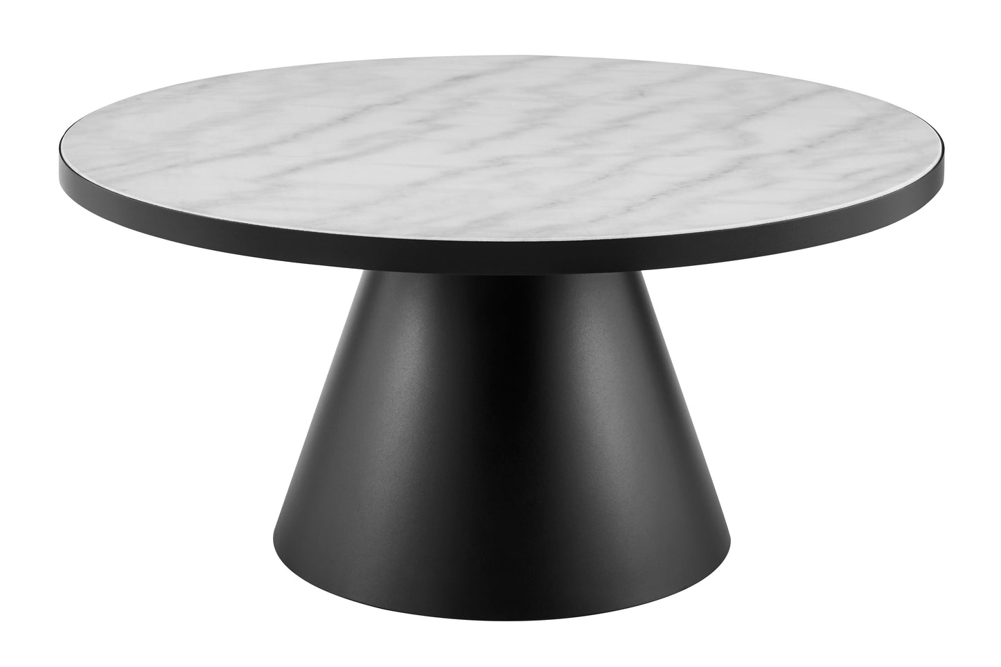 Matt Blatt Soli Coffee Table (Black/White, Large)