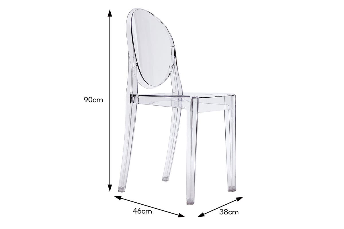 Matt Blatt Set of 2 Philippe Starck Victoria Ghost Chair Replica