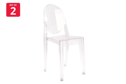 Matt Blatt Set of 2 Philippe Starck Victoria Ghost Chair Replica