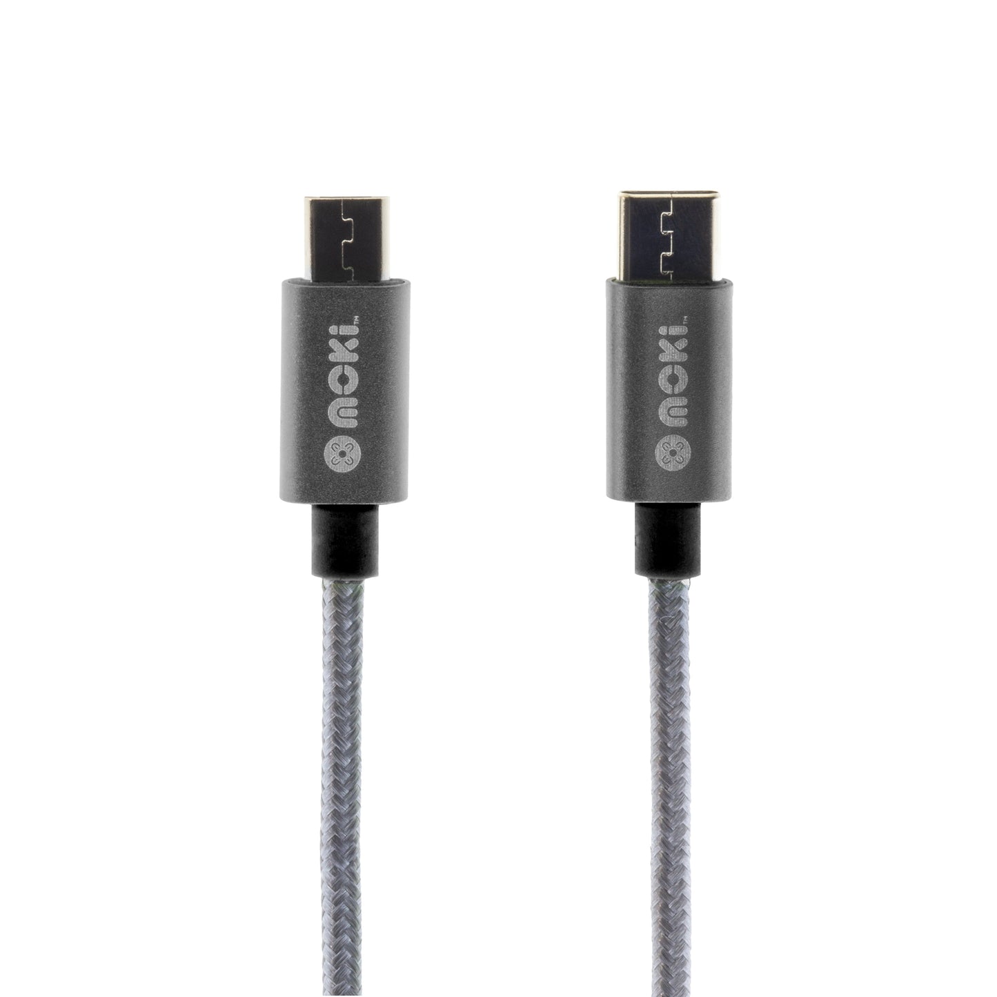 MOKI Braided Type-C to Micro SynCharge Cable - 90cm/3ft - Gun Metal | Auzzi Store