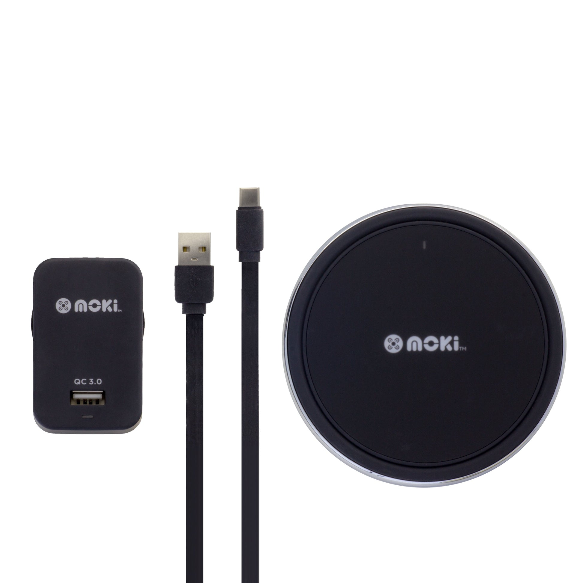 MOKI ChargePad Qi Wireless (10W) 3.0 Type-C Rapid Charge Pack | Auzzi Store