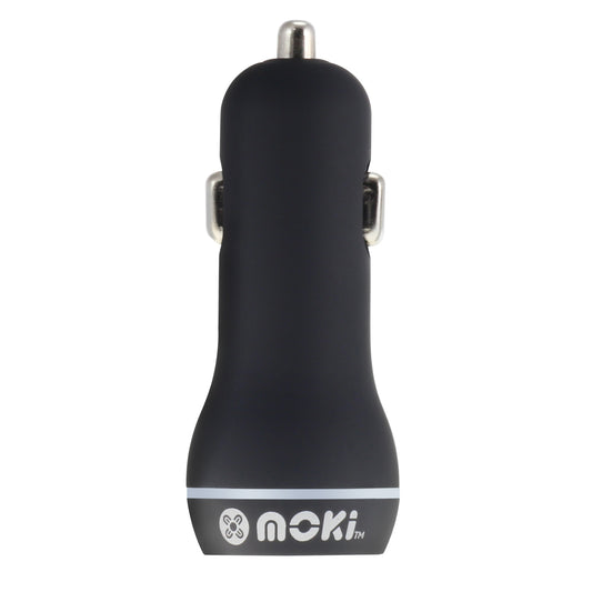 MOKI Dual USB Car Charger Black | Auzzi Store