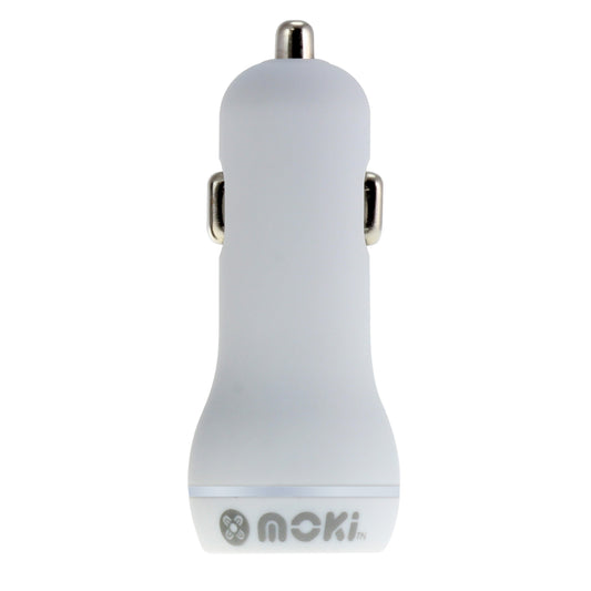 MOKI Dual USB Car Charger - White | Auzzi Store