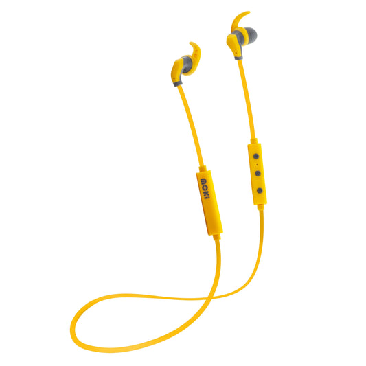 MOKI Hybrid Bluetooth Earphones - Yellow | Auzzi Store