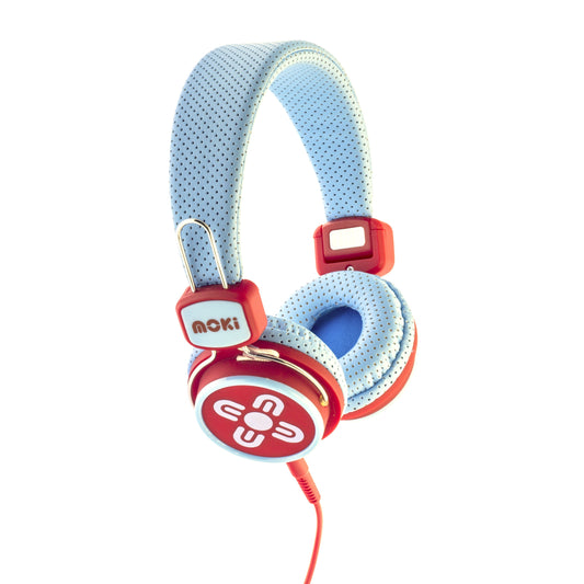 MOKI Kid Safe Volume Limited Blue & Red Headphones | Auzzi Store