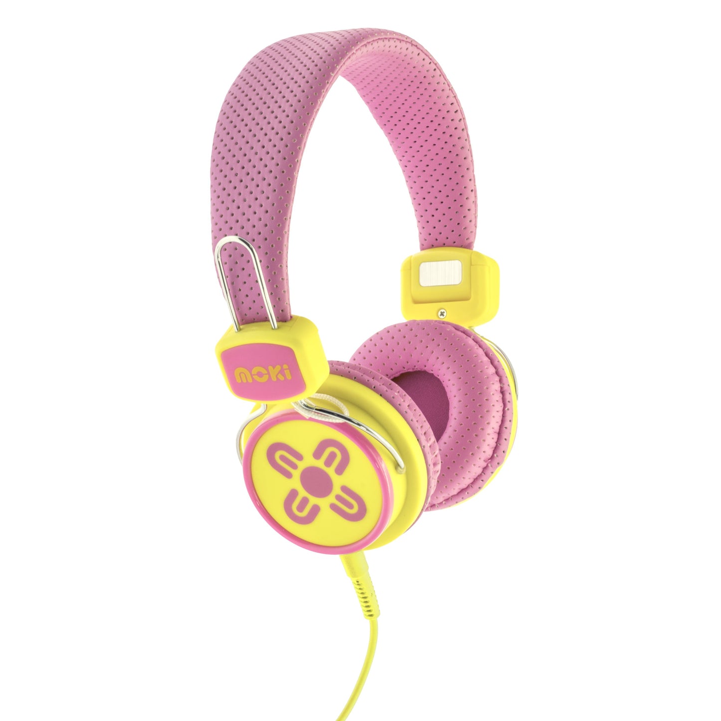 MOKI Kid Safe Volume Limited Pink & Yellow Headphones | Auzzi Store