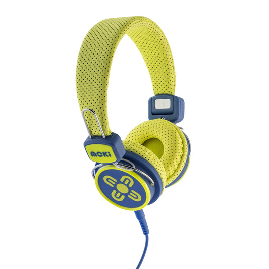 MOKI Kid Safe Volume Limited Yellow & Blue Headphones | Auzzi Store