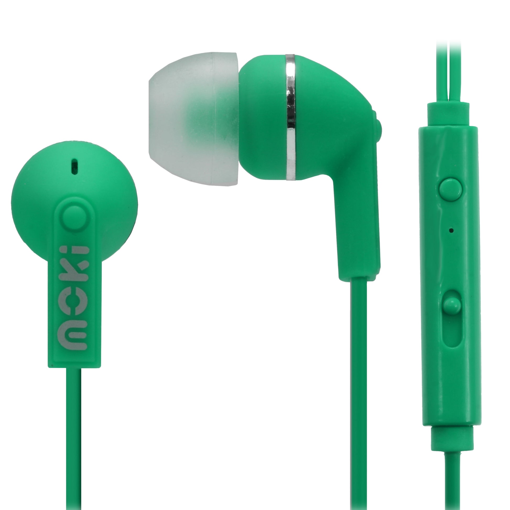 MOKI Noise Isolation + Mic Earbuds - Green | Auzzi Store