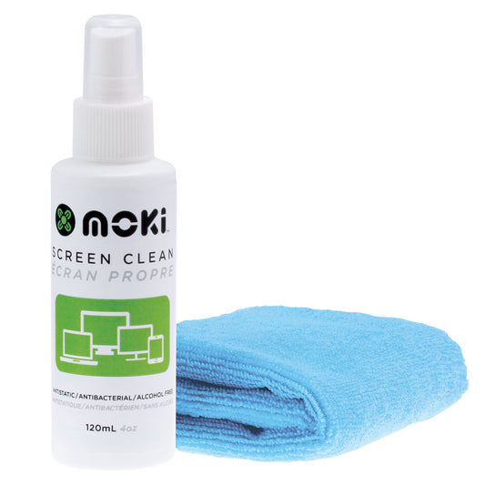 MOKI Screen Clean 120mL Spray with Cloth | Auzzi Store