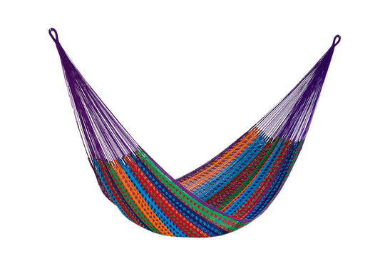 Mayan Legacy Jumbo Size Outdoor Cotton Mexican Hammock in Colorina Colour | Auzzi Store