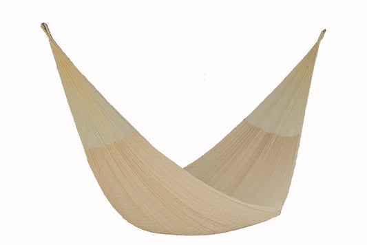 Mayan Legacy King Size Cotton Mexican Hammock in Cream Colour | Auzzi Store