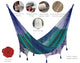 Mayan Legacy King Size Deluxe Outdoor Cotton Mexican Hammock in Caribe Colour | Auzzi Store