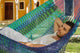Mayan Legacy King Size Deluxe Outdoor Cotton Mexican Hammock in Caribe Colour | Auzzi Store