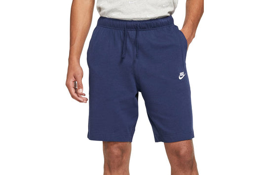 Nike Men's Sportswear Club Shorts Jersey (Midnight Navy/White, Size XL US)