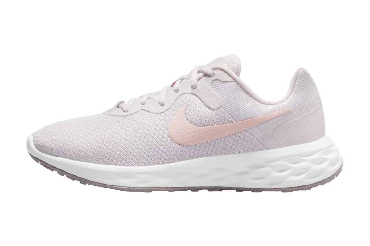 Nike Women's Revolution 6 Running Shoes (Light Violet/Champagne/White, Size 11 US)