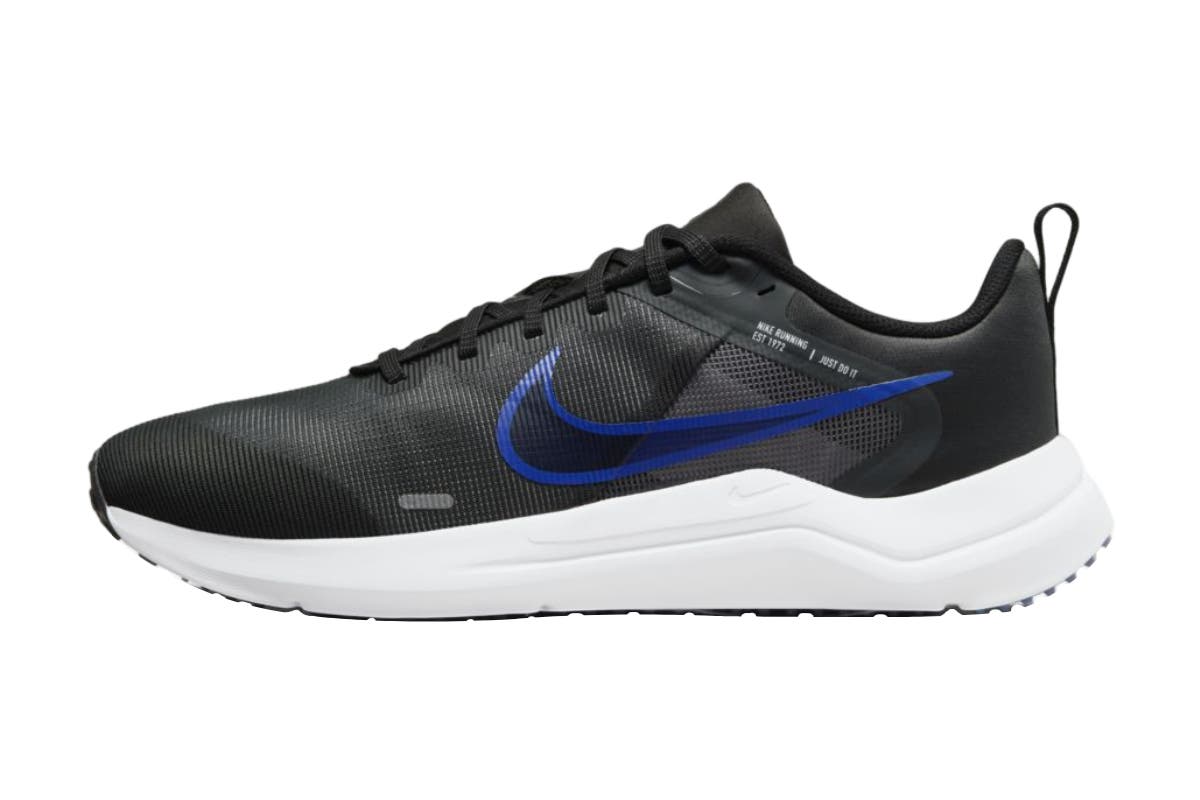 Nike Men's Downshifter 12 Running Shoes (Anthracite/Racer Blue/Black/White, Size 12 US)