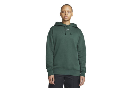 Nike Women's Sportswear Essentail Collection Fleece Hoodie (Pro Green/White, Size S)